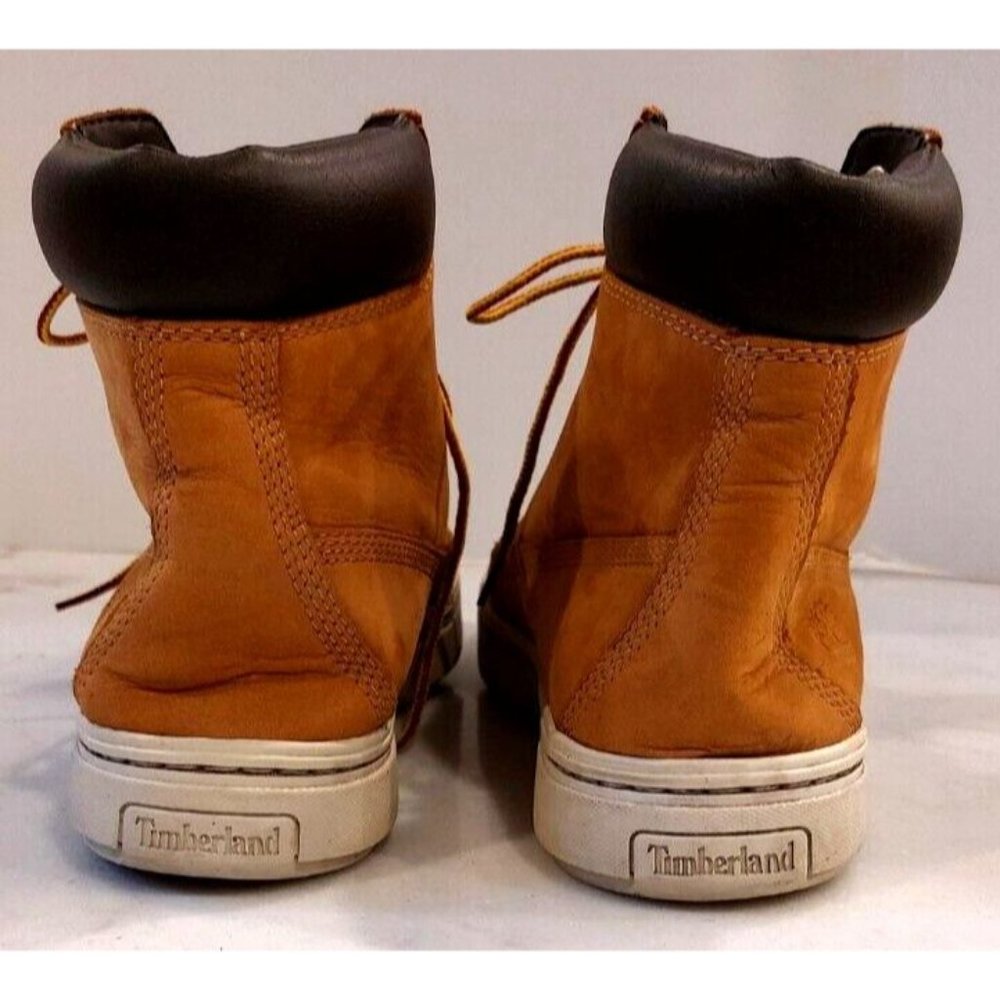 TIMBERLAND-WOMEN'S-LONDYN-WHEAT NUBUCK-SUEDE/LEATHER BOOTS-STYLE-A1INF-US 9 - Picture 5 of 9
